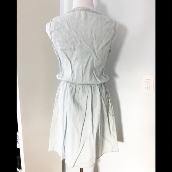 Sleeveless Chambray Dress Y2K - Picture 4 of 4